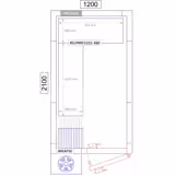 Regalset Aluminium - L-Form - Bautiefe: 360mm - Tragkraft: 600 kg