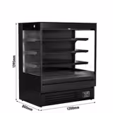 Wandkühlregal - 1200mm - 390 Liter - mit 3 Ablagen