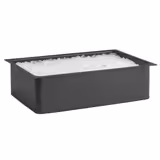 Bac GN (GN 1/1) - VALO - Polystyrène - 515x310mm H:140mm - pour 14002 - Noir | Bac Gastronorme polystyrène GN 1/1 - 515x310mm H:140mm - Noir