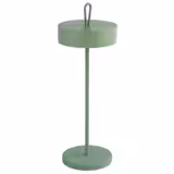 Tafellamp LED - CLEO MICRO - draadloos, oplaadbaar - IP54 - 3-standen dimbaar - Ø120mm - mintgroen