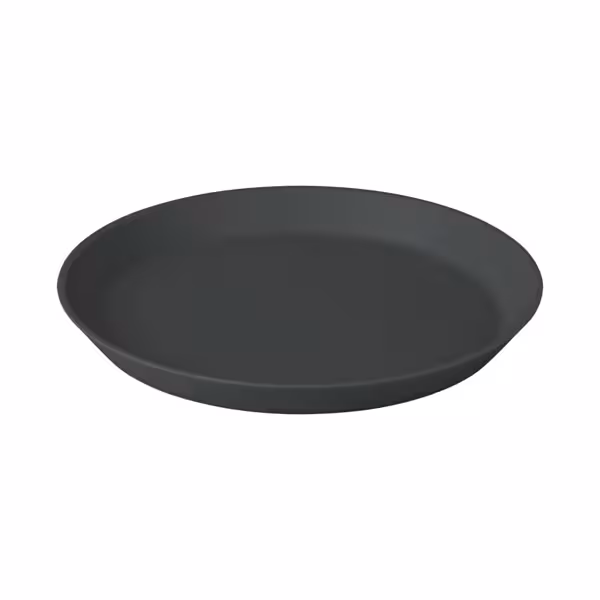 (12 uds) Plato llano - Plástico (reciclable) - Ø205mm - Gris