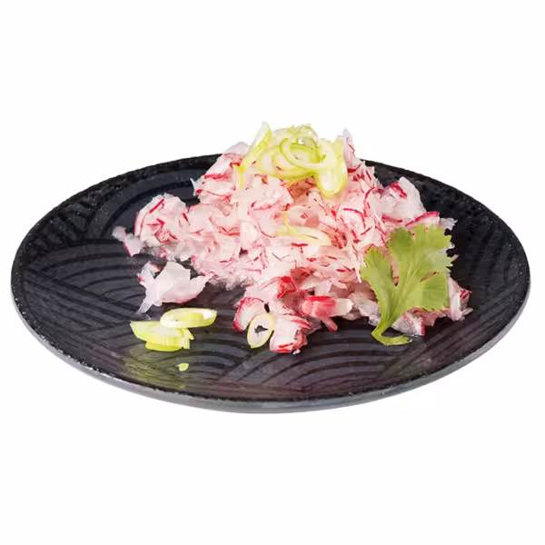 (6 pcs) DARK WAVE | Canapé Plate - Melamine - Ø145mm - Black