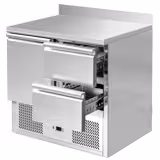Koelwerkbank ECO - 900x700mm - met 1 deur & 2 laden & met achterwand