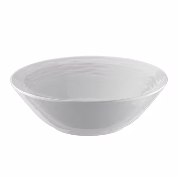 (6 stuks) Saladeschaal - SEA WAVE - Porselein - vierkant - 230x230mm - stapelbaar - Wit