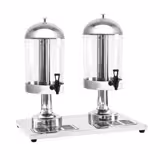 Juicedispenser - 2x 8 liter - rostfritt stål