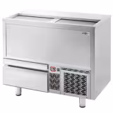 Italhűtő láda - rozsdamentes acél - 265 l - 1 fiók