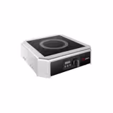 Commercial Tabletop Induction Hob Single Zone 3.5 kW - Touchpad + Knob - Digital LED Timer - 10 Levels 500 W-3.5 kW - 455 mm Depth