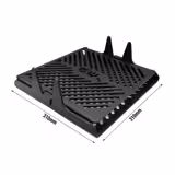 Plaque de cuisson avec rainures - Aluminium - 310x310x100mm - revêtement antiadhésif PTFE - Hauteur : 100mm - compatible Four à vitesse tactile SOV