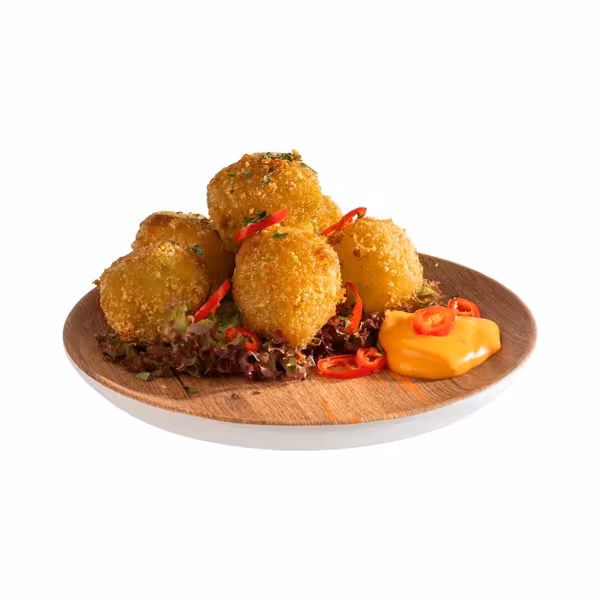 (6 pcs) CRAZY WOOD | Canapé Plate - Melamine - Ø150mm - Brown