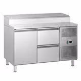 Saladette ECO - 1360x700 mm - inbyggd kylränna - 1 dörr & 2 lådor - för 7x GN 1/3