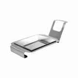 (3 pcs) Spoon Rest (Rectangular) - with Carry Handle - Chrome High-Gloss - 140x110x80mm
