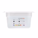 (6 Stück) CAMBRO | SafeTrak - Polypropylen-Behälter GN 1/3 - Milchig - Höhe: 100mm