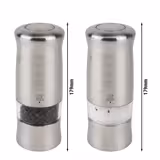 (6 peças) PEUGEOT | ZELI - Saleiro e pimenteiro - elétrico - plástico - altura: 140mm - com luz