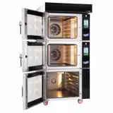 Bäckerei-Heißluftofen mit Dampffunktion - Touch - 10x EN 600x400 - inkl. Gärschrank