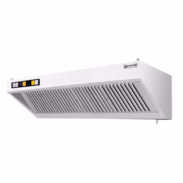 Commercial Wall-Mounted Extraction Canopy - with Motor - 1800mm - Speed Controller, Baffle Filters & LED Lighting