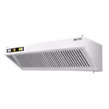 Wandafzuigkap RVS - 700mm diep - 1800mm - met motor - compleet - met standen snelheidsregelaar, 4 labyrintfilters en verlichting - 3400m³/u
