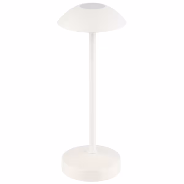 (4 ks) Stolní lampa - ALVA - nabíjecí - IP54 - stmívatelná ve 3 krocích - Ø 80 mm - Whisper White