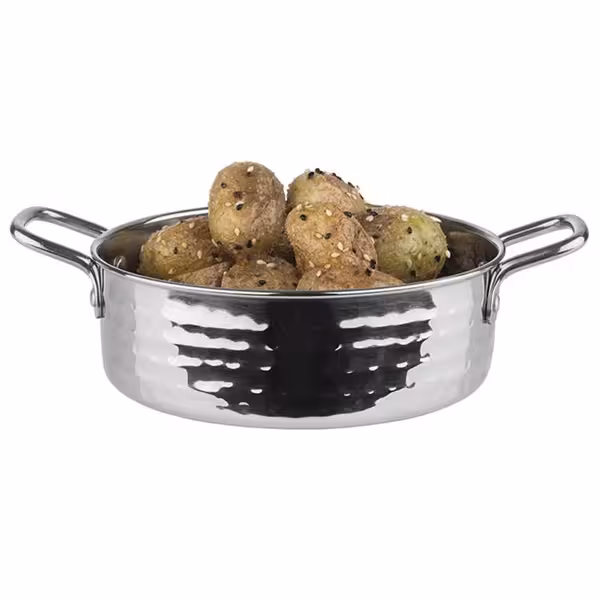 (6 stuks) Mini sauspan MUMBAI - RVS - 0,75 liter - Ø 155mm - Hoogte: 50mm