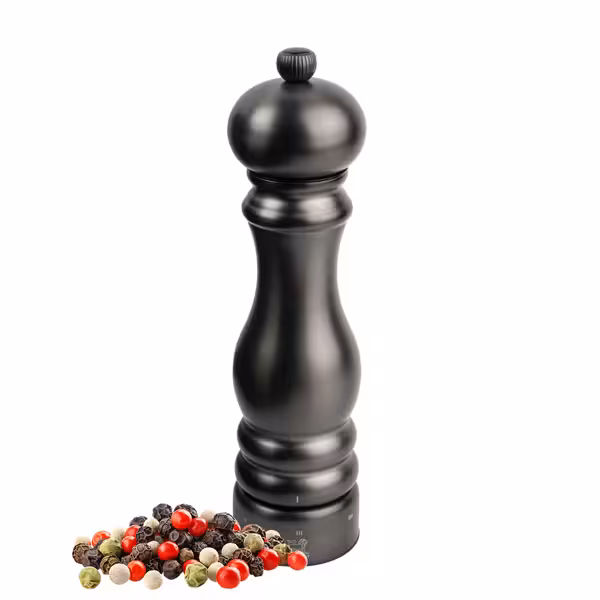 (6 sztuk) PEUGEOT | PARIS CHEF – Młynek do pieprzu – u'Select – Karbon – Wysokość: 220 mm