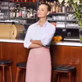 (6 pieces) KARLOWSKY | Basic Bistro Waist Apron – 100×75 cm - Pink