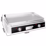 Elektrische bakplaat - 5kW - Geribbeld