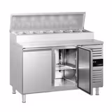 Commercial Saladette Prep Counter PREMIUM - 1510x800mm - 2 Doors - for 8x GN 1/3