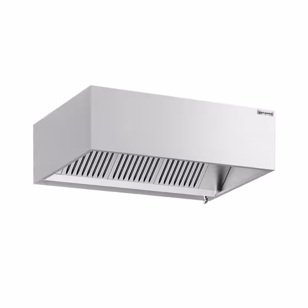 Induction box hood - 1600mm - with filter & light - without motor