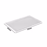 (6 unid) Tabuleiro GN GN 1/2 PROFISSIONAL - FLOAT - Melamina - 325x265mm - Altura: 30mm - Branco