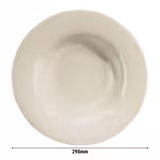 (12 unid) SEMPRE - Prato Fundo quadrado - Porcelana - 290x290mm - Creme