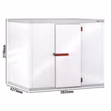Commercial Walk-In Freezer Room Premium PLUS - 2820x5270 - 25,98m³ - without Freezing Unit