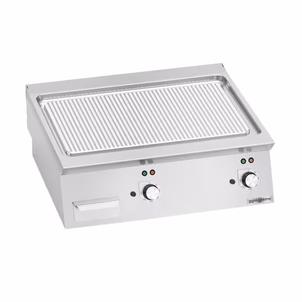 شواية مسطّحة كهربائية تجارية - 9,60 kW - مُضلّع