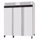 Vrieskast RVS ECO - GN 1/1 - 1800liter - tot -22°C - met 3 deuren - geforceerde koeling, digitaal thermostaat, slot & roosters