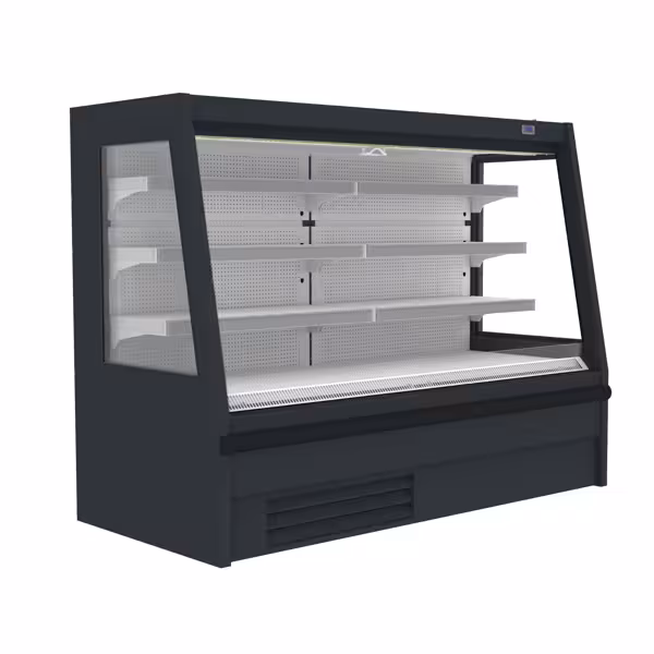 Murale Refrigerato Professionale - 1330mm - 358l - +2°/+5°C - con 3 ripiani - tenda notte