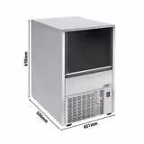 Ijsblokjesmachine - Holle cilinder - 29 kg/24 uur