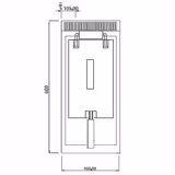 Friteuse électrique – 10 litres – 9 kW – avec soubassement et 1 porte