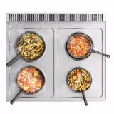 Cucina elettrica professionale - MARIO 700 - 800x700x430mm - 9,2 kW - 4 piastre tonde - da banco