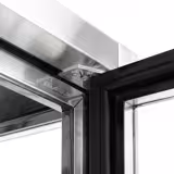 Vetrina Refrigerata Verticale 4 Lati Vetro – Panoramica Professionale - 440l - 675mm - 2 porte in vetro - vetro dritto - con 5 ripiani - 4 lati vetro; LED interni