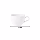 (6 pièces) SELTMANN WEIDEN | Tasse de cafétéria Tulipe – 220 ml – Blanc