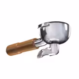 Portafiltro a 1 uscita per macchina da caffè con portafiltro - per Allegro, Eminence, Grace & Suprema - Ø58,8mm - acciaio inox; manico in legno - Capacità:7g