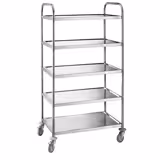 Carrello di servizio - 845x525mm - con 5 ripiani