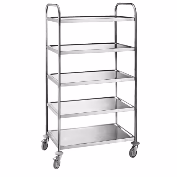 Chariot de service – 845 × 525 mm – avec 5 surfaces de rangement