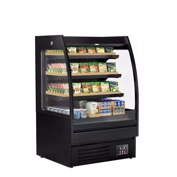 Espositore murale refrigerato - 900 mm - 216 litri - con 3 ripiani