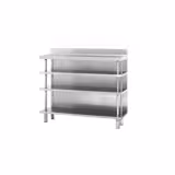 Barwerktafel - RVS - 1468x300mm - met 4 planken