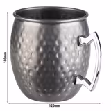 MOSCOW MULE - كوب - 500 مل - فضي - بمقبض كروم  (قطع x6)