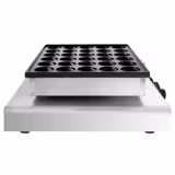 Piastra per Waffle professionale - Singola - Manuale - 850W - Forma: Poffertjes - per 25 pezzi - piastre di cottura rivestite in Teflon