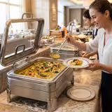 Chafing Dish - GN 1/1 - with Glass Lid (soft-close)