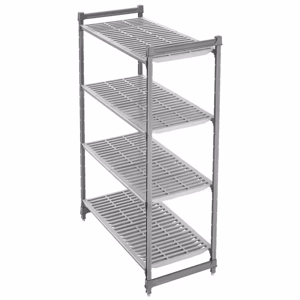 CAMBRO | Camshelving® - Basics Plus - Basisrek - 1220mm - met 4 legplanken met sleuven