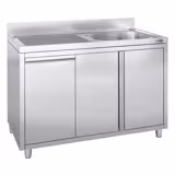 Pesuallasyksikkö - 1200x700mm -Jäteastia ja 1 allas oikealla