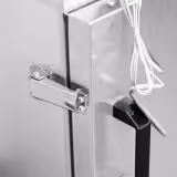 Wędzarnia elektryczna - Cyfrowa - 509x556x1266mm - 6 półek - na kółkach - Srebrny