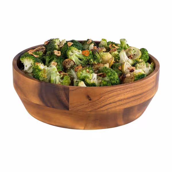 (6 pcs) Bowl - ACACIA - Acacia Wood - 3L - 270x270mm - Depth: 85mm - Brown